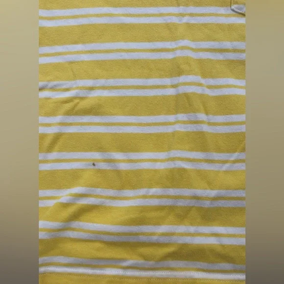 Gymboree Vibrant Yellow and White Striped Short Sleeve Tee with Pocket Boys Sz 6 - Picture 7 of 7